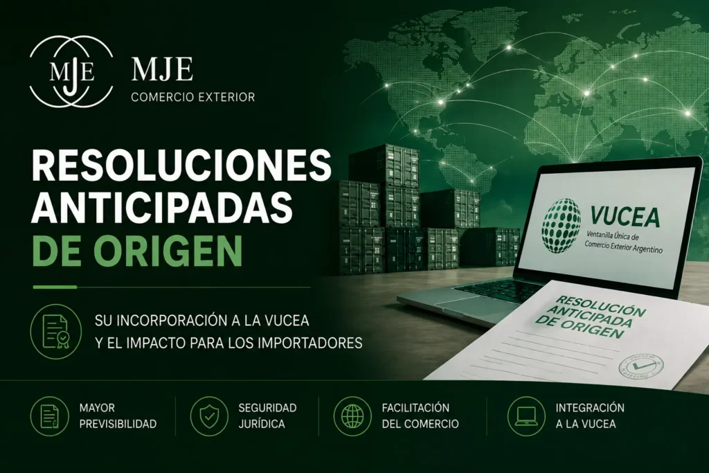 Resoluciones anticipadas de origen incorporadas al sistema VUCEA mediante la Resolución General ARCA 5859/2026
