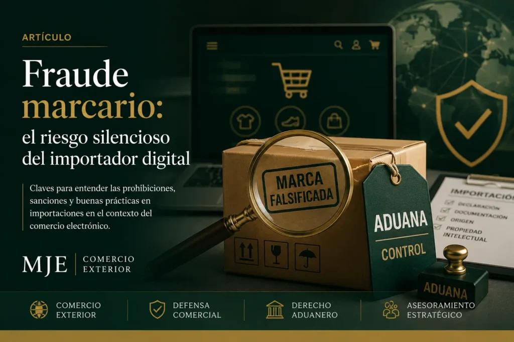 Fraude marcario en importaciones de comercio electrónico y controles aduaneros en Argentina.